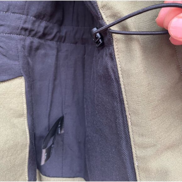 Rag & Bone olive color jacket, front applied pockets, snap closure, drawstring,S - Picture 9 of 16